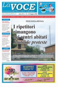 copertina del giornale su cui è stato piubblicato l'articolo